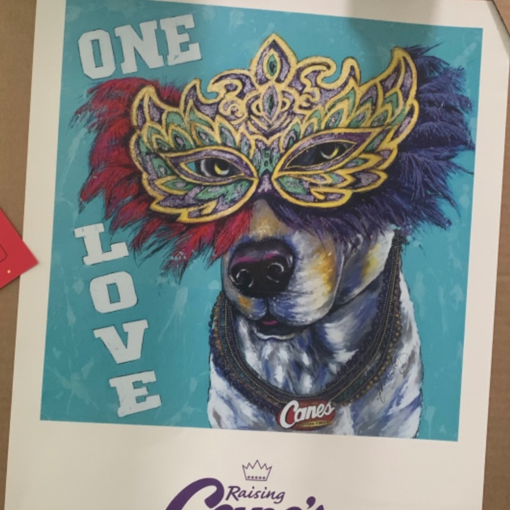 Looking for this Raising Canes Poster. Not for sale